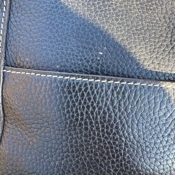 Dooney and Bourke‎ Lexington Shopper Black Brown Genuine Pebble Leather - Picture 8 of 16